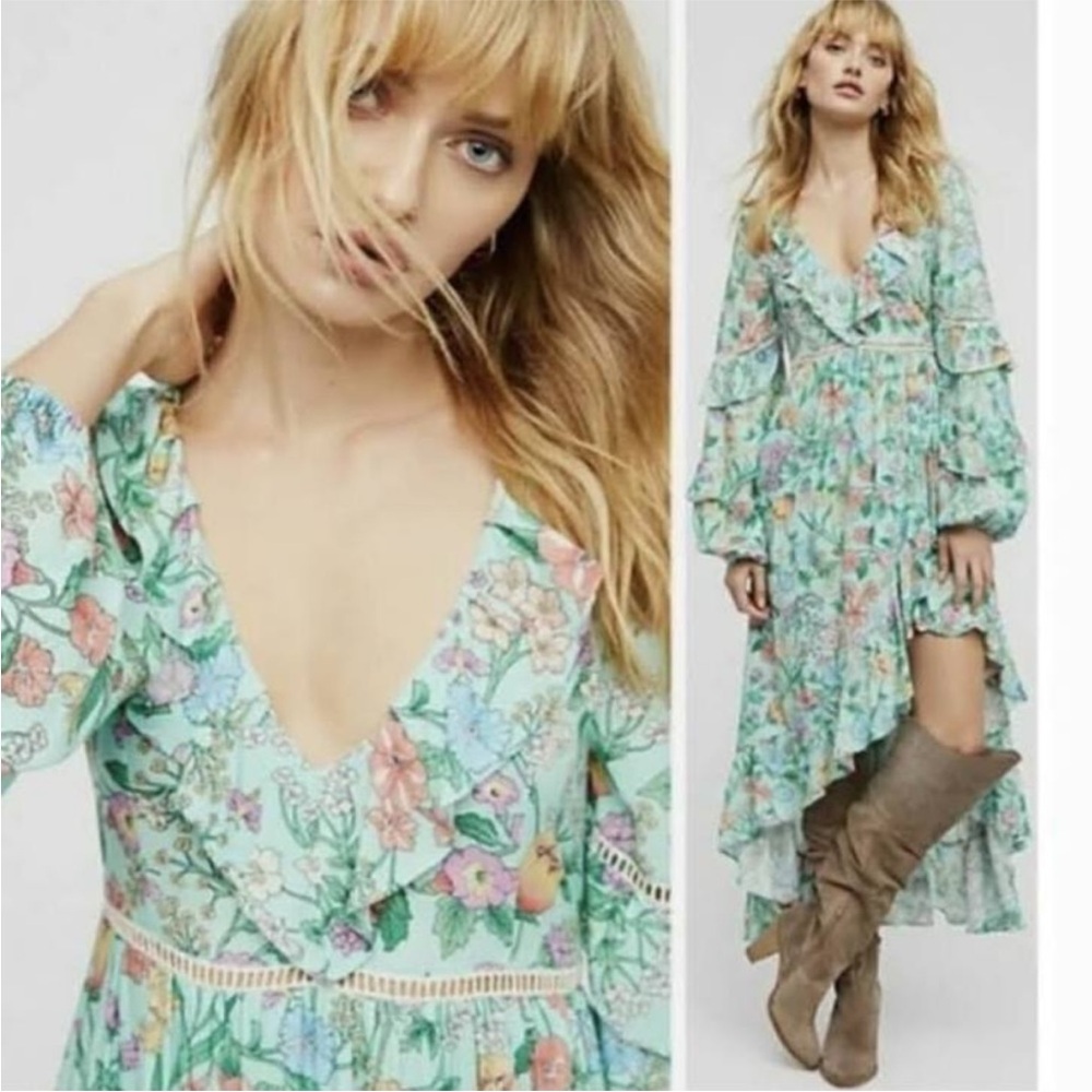 SPELL - Sayulita Frill Gown